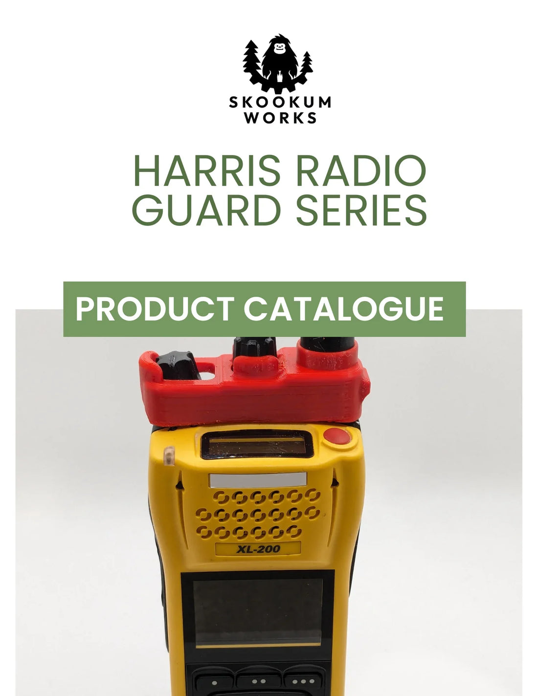 Skookum Works has engineered custom-fit protection for Harris handhelds and speaker mics, using rugged 3D-printed materials designed for durability and ease of use