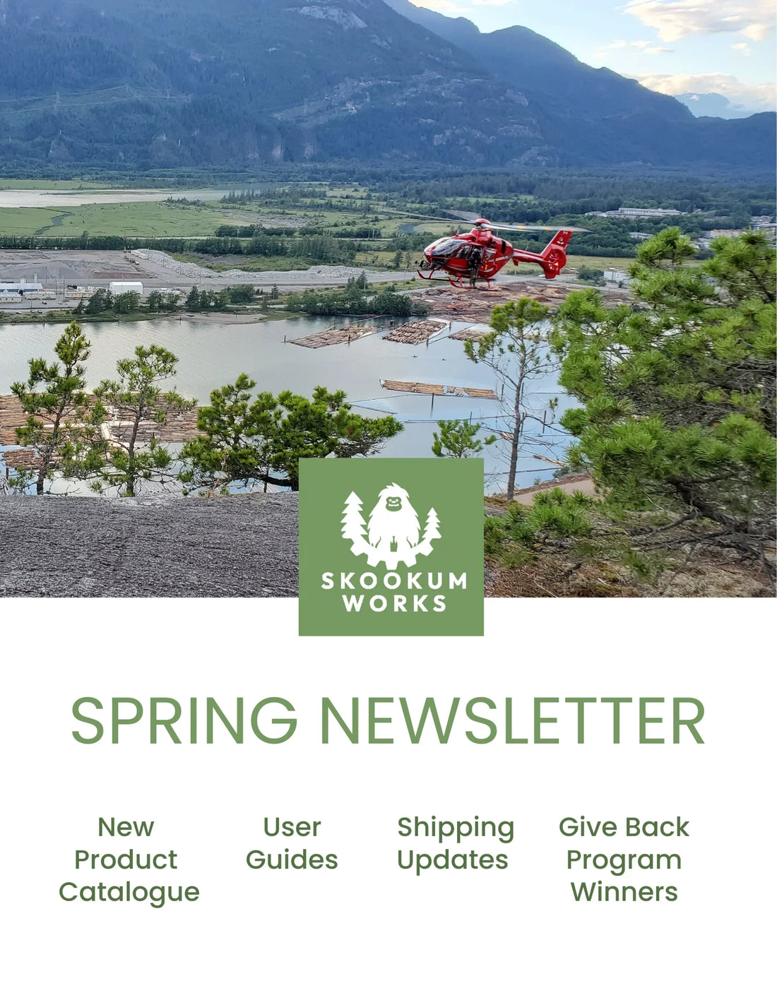 Here’s a quick spring update from Skookum Works with new resources and shipping updates and sharing all the winners of our Give Back Program.